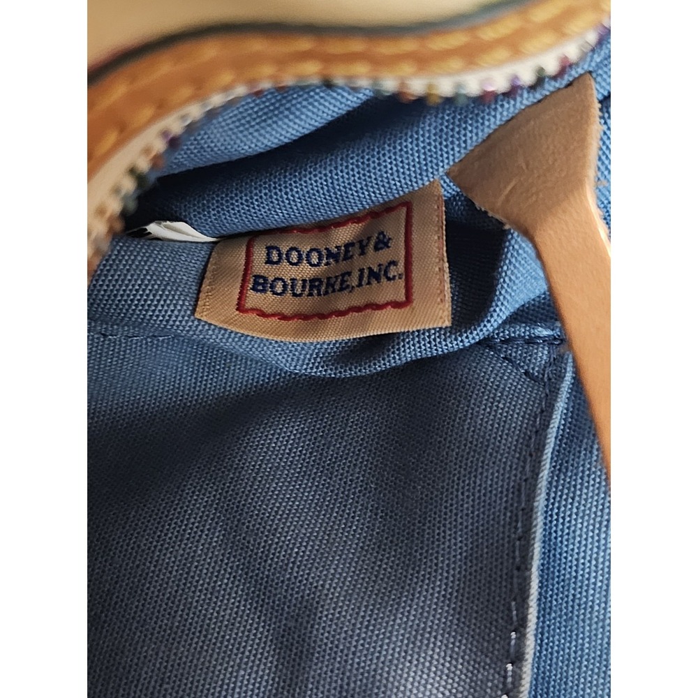 Y2K Dooney & Bourke Rainbow DB Monogram Barrel Bag 11" Vintage - Picture 10 of 10